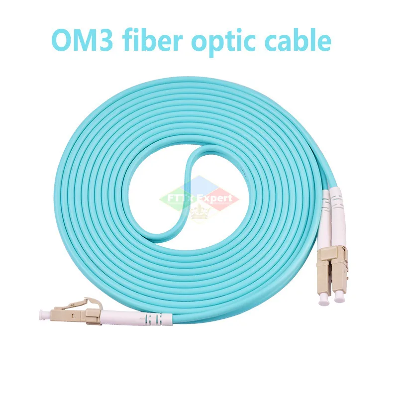 10PCS LC-LC Multimode OM3 OM4 Cable 2.0/3.0Mm Multimode Duplex LC-UPC Fiber Optical Jumper Patch Cord 1M/2M/3M/5M