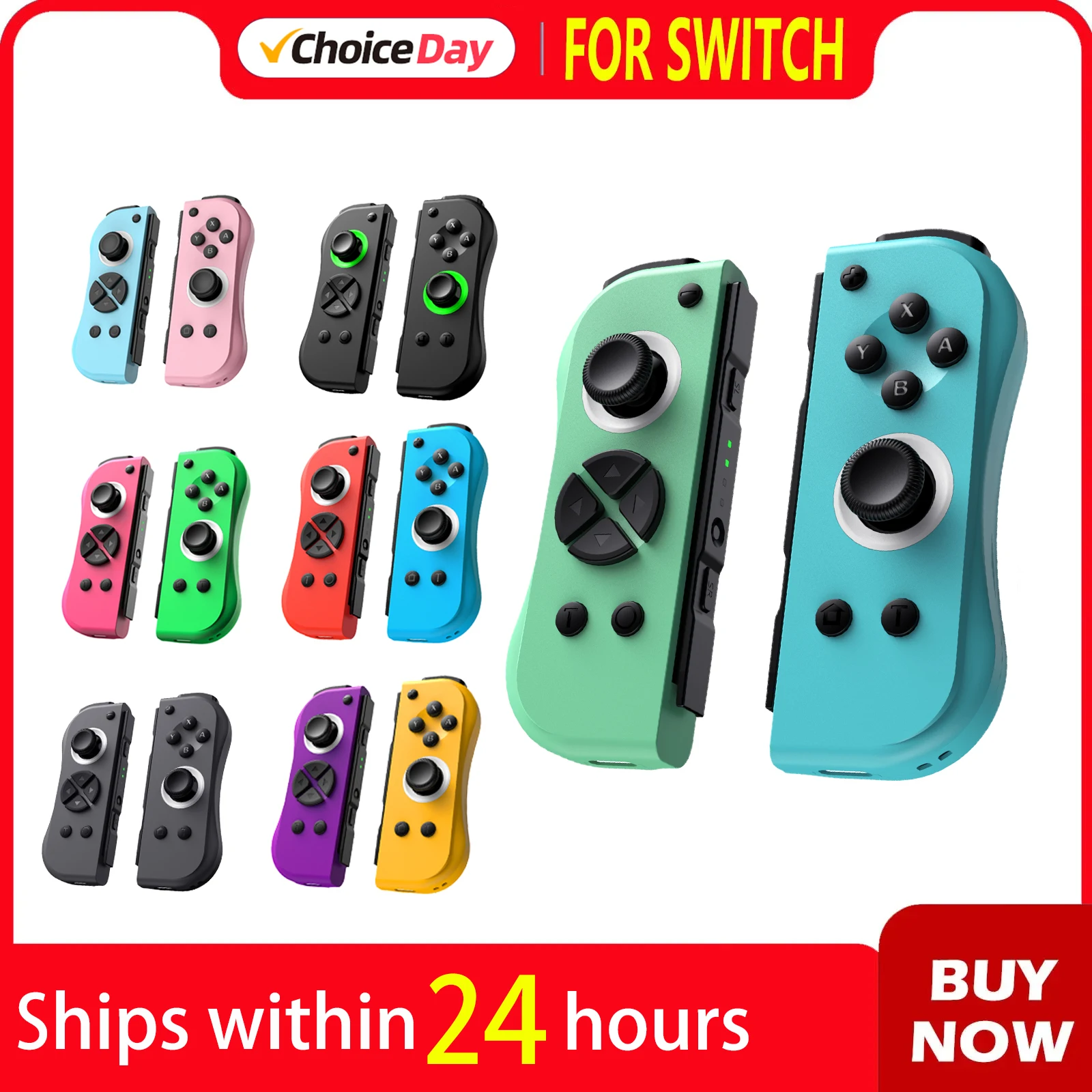 

Wireless Controller For Nintendo Switch NS/OLED/LITE Gamepad Joystick Dual Vibration Turbo Remote Control 6 Axis Gyro L/R Joypad