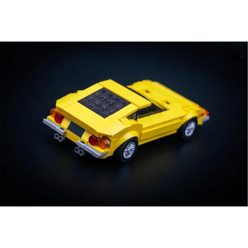 

MOC-171740 New Classic Iconic Sports Yellow Supercar Building Block Model, 376Parts, Creative Birthday Toy for Boys and Children