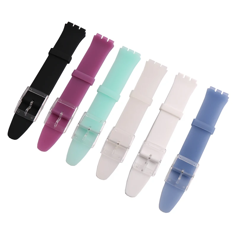 

The latest model for Swatch watches skin series silicone strap ultra-thin SFK cicada wing rubber band 16mm watch accessories