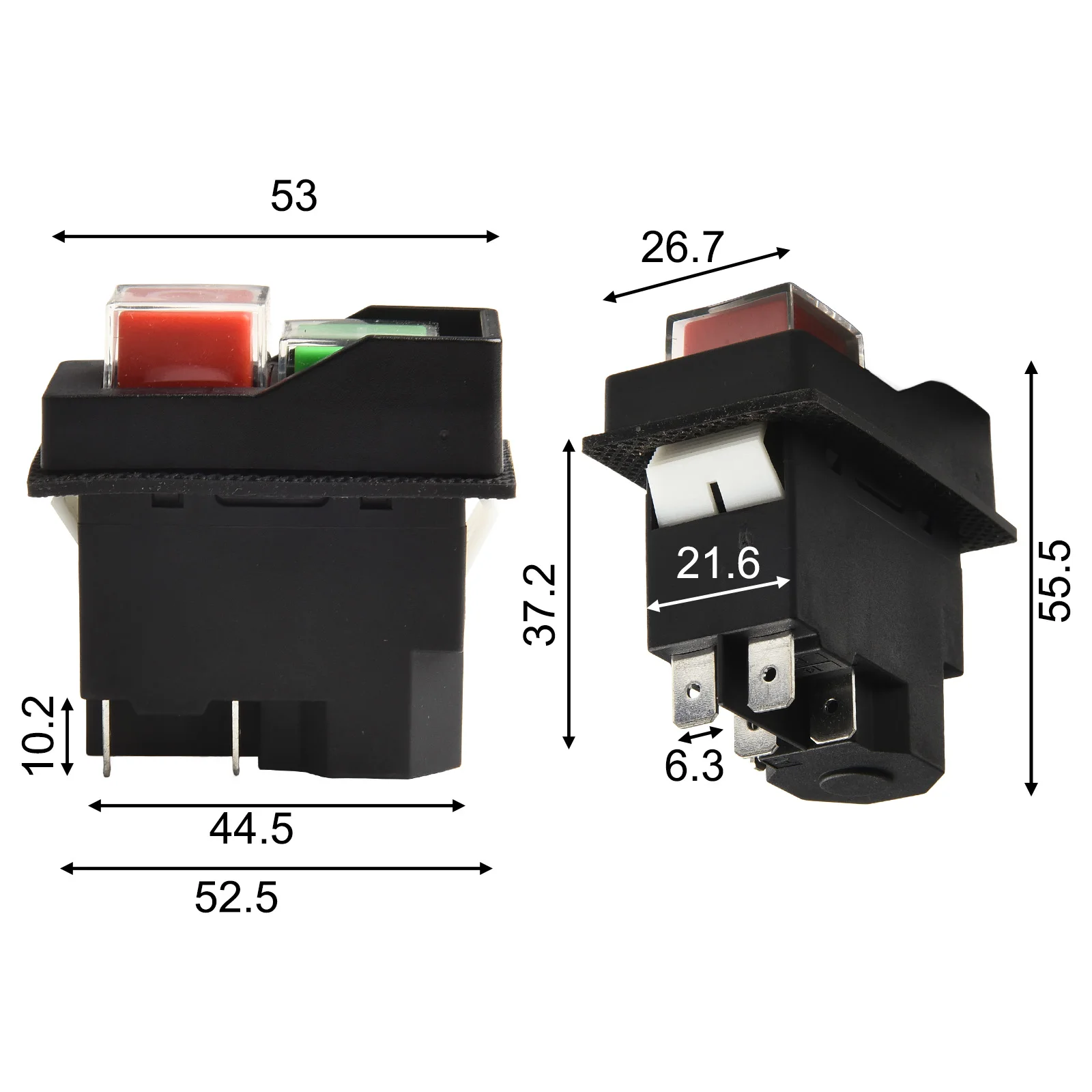 1/2HP Switch 120V Electromagnetic Switch Power-off Protection Quick Disconnection Silver-nickel Alloy Contacts