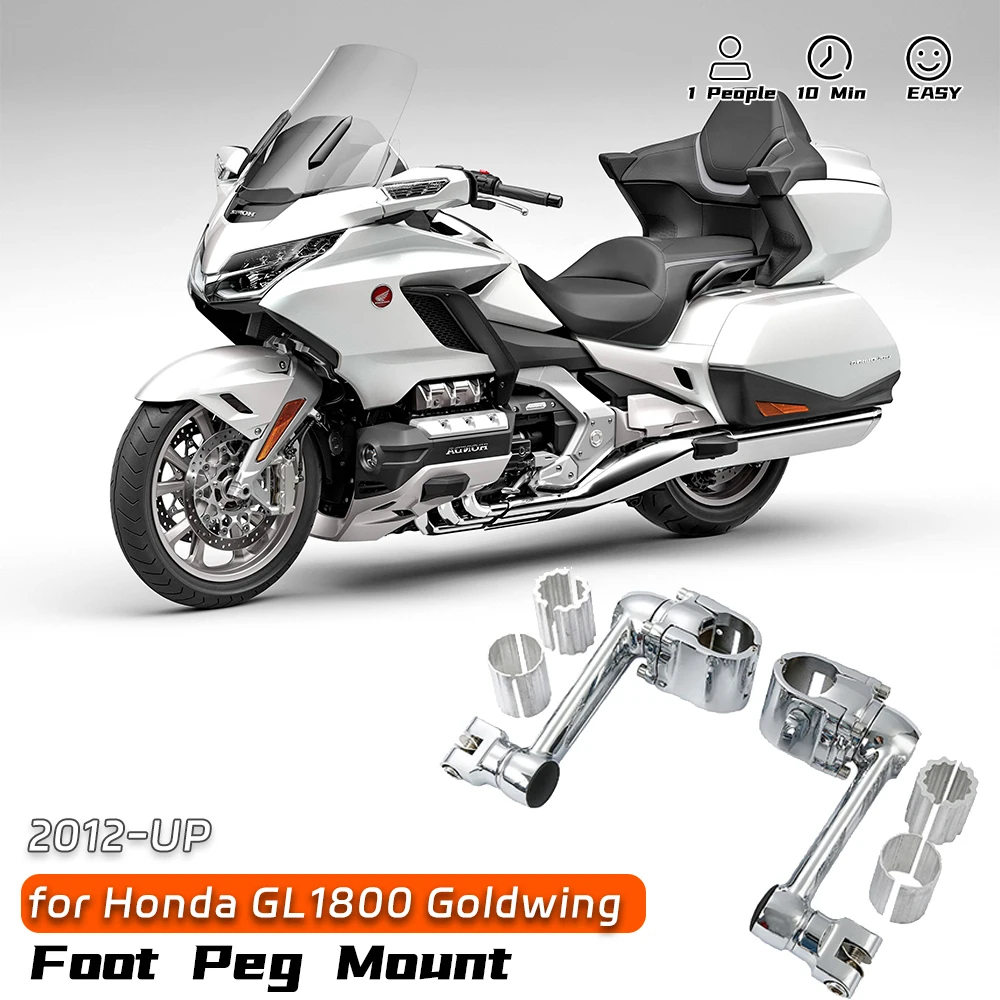 

For Motorcycle Adjustable Aluminum Foot Rest FootRest Foot Pegs pedals For Honda Goldwing GL1800 22mm 30mm 35mm