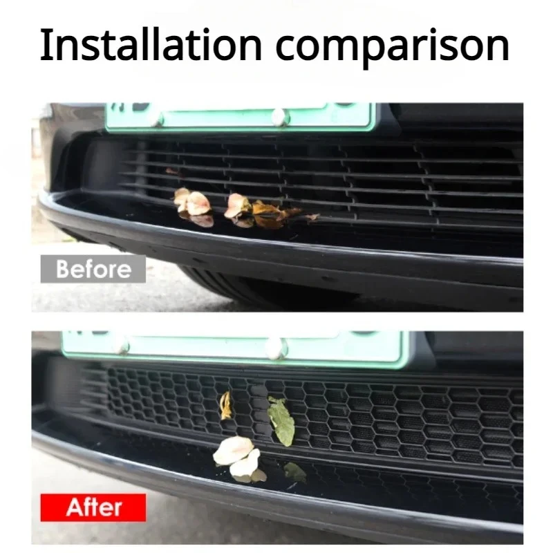 For Tesla Model Y 3 Air Intake Insect Proof Net Split Front Bumper Inlet Protective Mesh Cover Car Modification Accessories