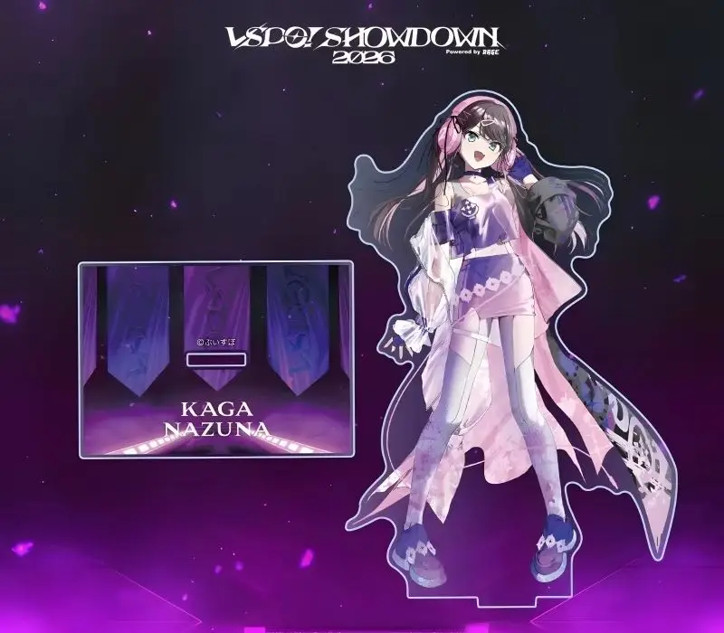 Wawa Keychains VSPO! Showdown2026 Acrylic Stand Hanamei Sumire, Eriza, Shiranami Ramune, Mdesk Decorations HD Souvenir 15CM