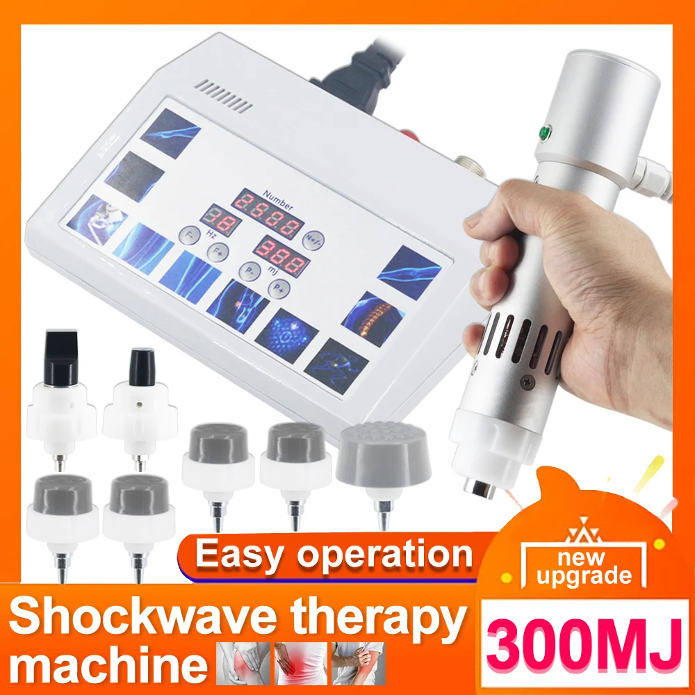 

300MJ Professional Shockwave Therapy Machine ED Treat Tibial Stress Syndrome Deep Body Massage Relieve Shock Wave Device