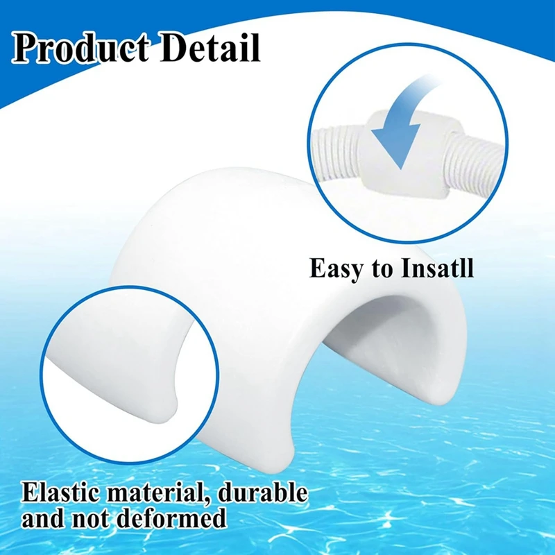 AD23-4Pcs PVX280PK2 عوامة بيضاء 896584000 -280 متوافق مع Hayward يناسب خراطيم تنظيف حوض السباحة ذات العجلات 2/4