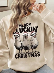 Sell Well Women's Hoodie O-Neck Sports Cotton Casual Long Sleeve Pullover Christmas Prints Men Spring Autumn Cartoon Hoody