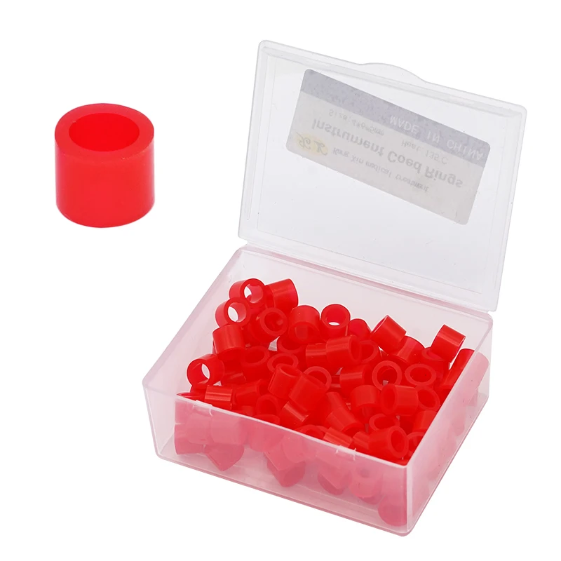 100pcs Dental Teeth Code Rings Silicone