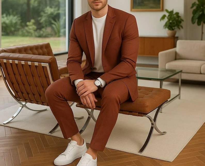 

2 Piece Suit for Men Wedding Prom Groom Formal Wear