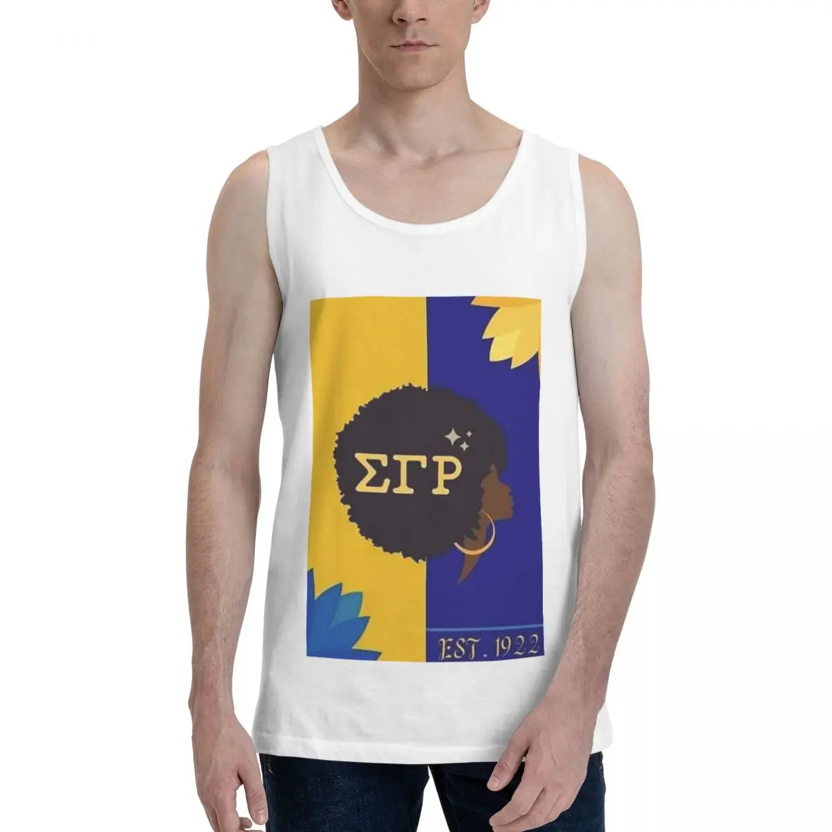 Sigma Gamma Rho 1922 SGR 100% Cotton Men's Sweatshirt Vest Sleeveless Clothing Tees Men Tank Tops T-shirt