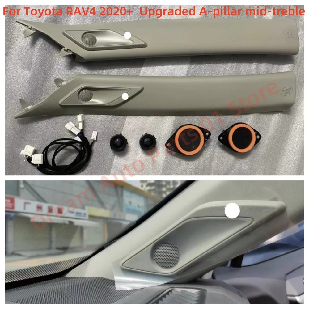 Suitable for Toyota RAV4 2020+ A-pillar trim to upgrade the original factory horn treble instrument panel mezzo car stereo new