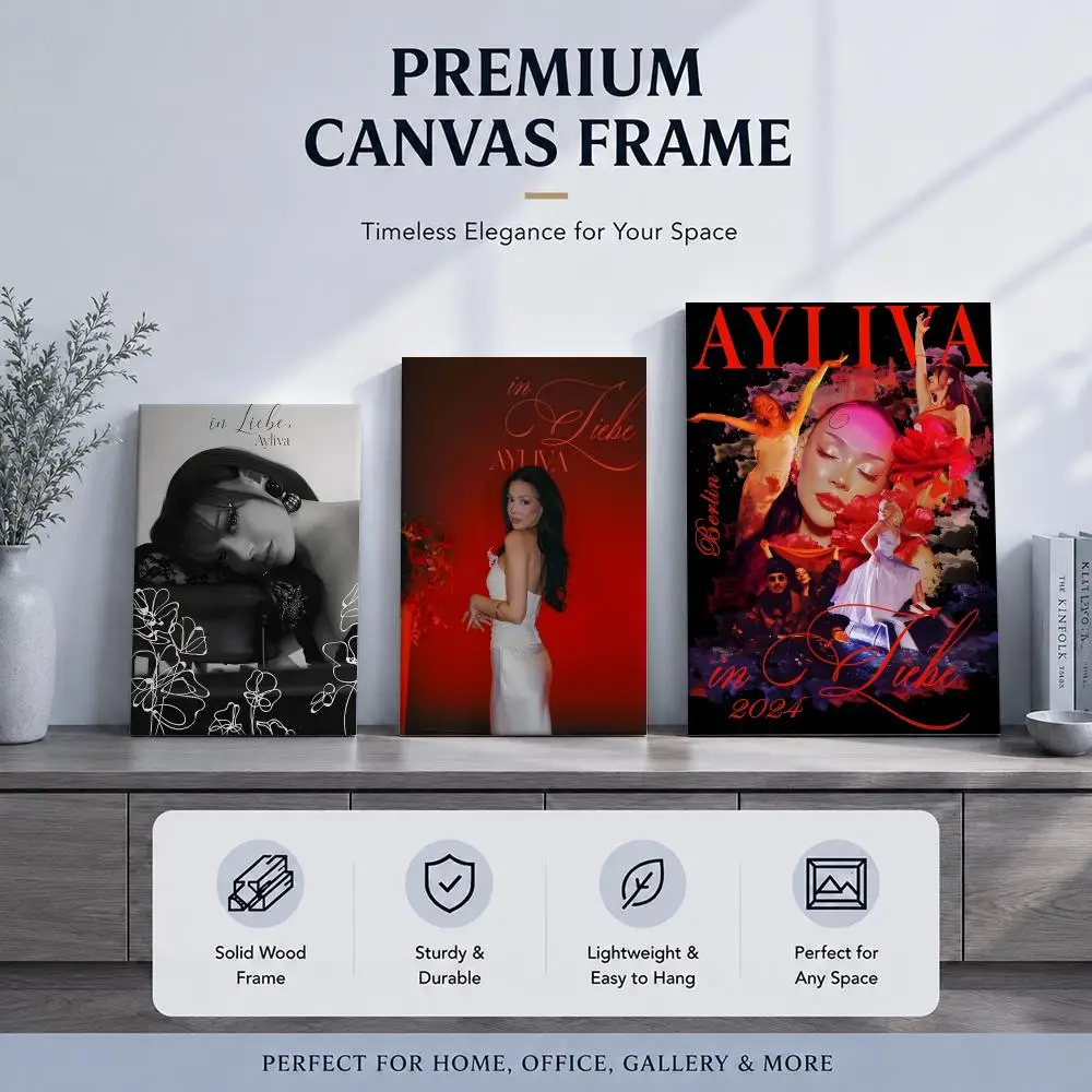 Pop Singer A-AylivaS Framed Wall Painting Framed Poster Wall Decor – Complements Any Wall Ambiance