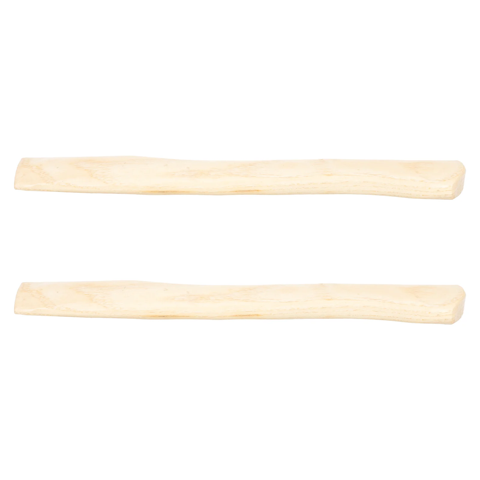 

2 Pcs Simulation The Hammer Supplies Handle Cut down Replacement Wooden Accessory for Hatchet