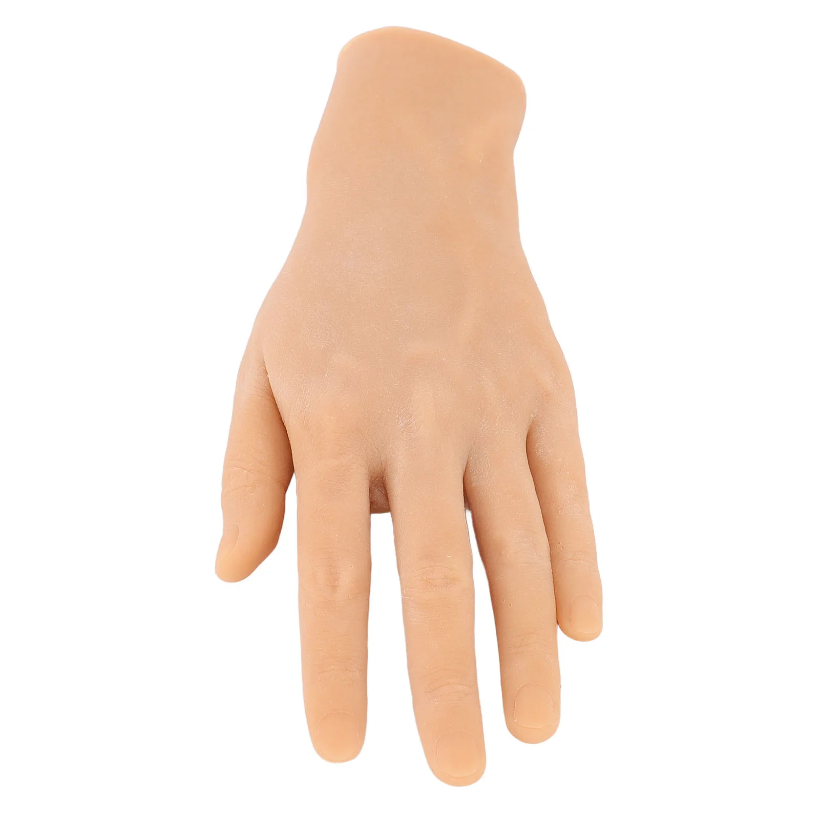 ZK40 Realistic Silicone Male Hand Model Soft Flexible Reusable Male Mannequin Hand Model for Showing Jewelry Painting Practice