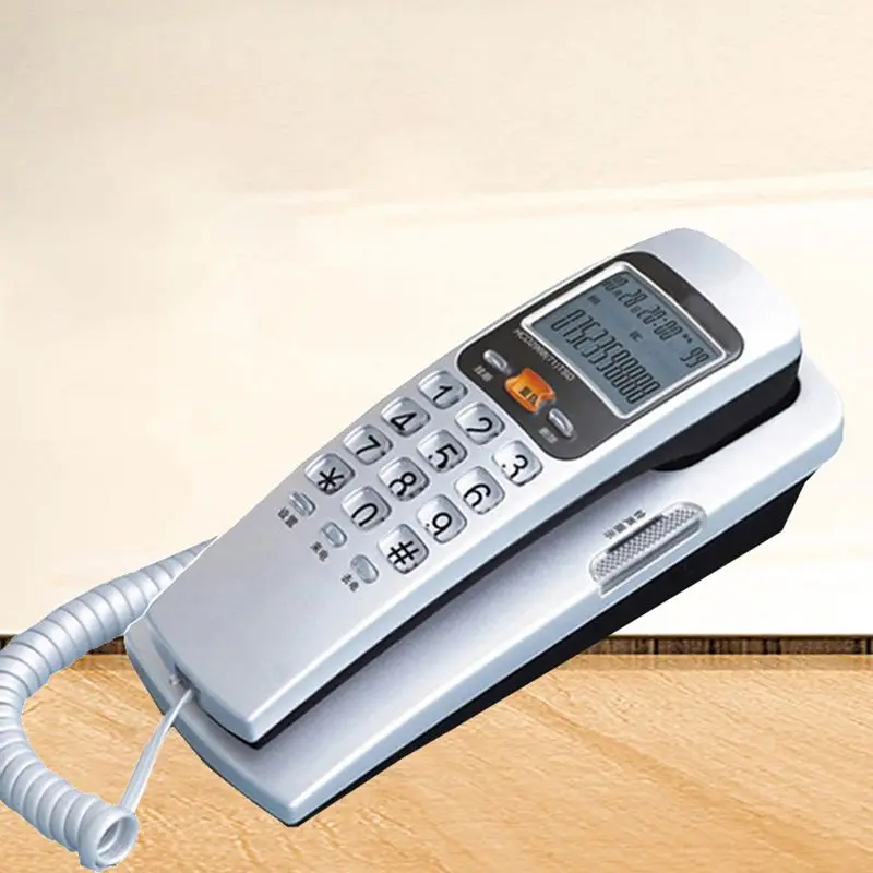 Corded Phone Landline Telephone With FSK / DTMF Caller ID,Ringtone Adjustment,Support Callback for Home Office telefono fijo