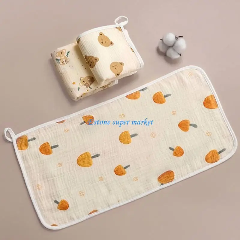 

090B Saliva Towel with Cartoon Pattern Face Towel Washcloths for Newborns Handkerchief Nursing Towel Baby Supplies