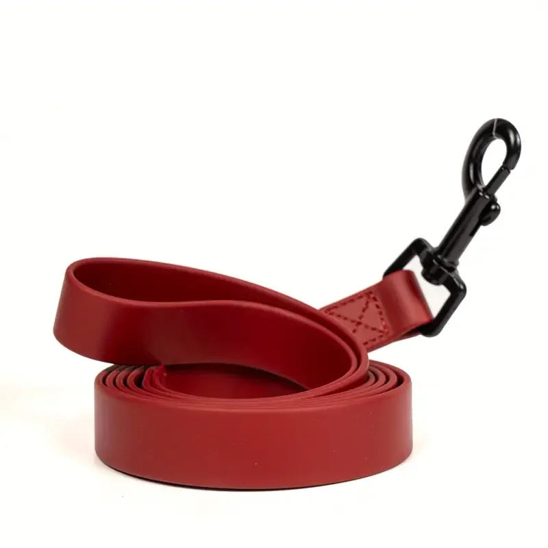 Waterdichte PVC hondenriem, bijtbestendig, heavy-duty trainingsriem, 120 cm lang, voor kleine, middelgrote en grote honden, vlek- en geurbestendig.