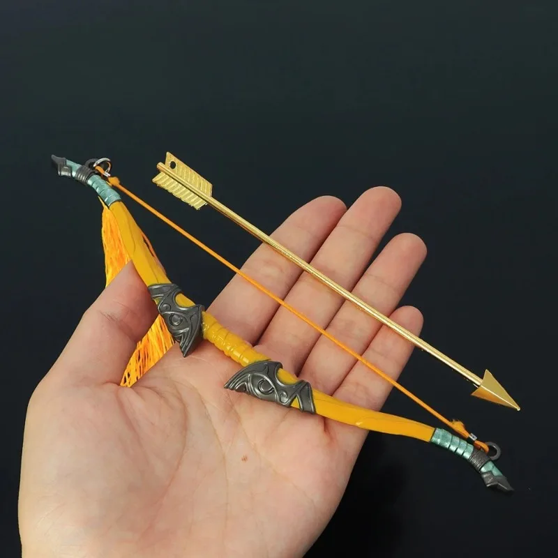 18 cm De Hyrule Fantasy Royal Guard's Bow Link Wapen Anime Game Metalen Wapen Model Katana Accessoires Sleutelhanger Ambachten Geschenken speelgoed