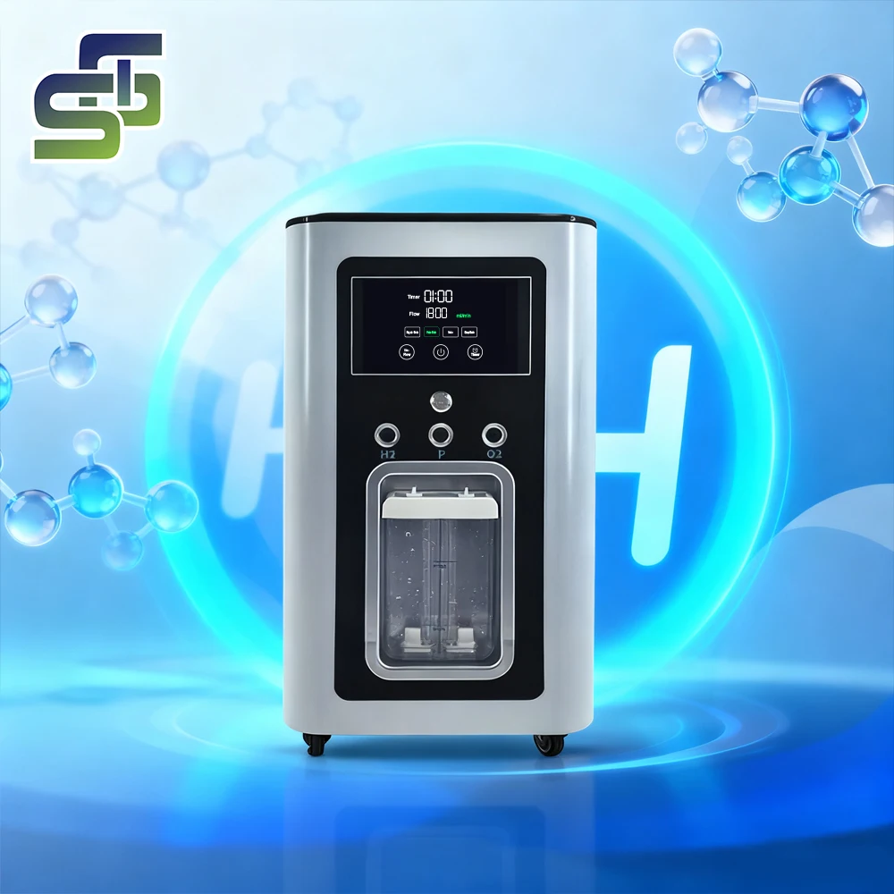 CE FCC RoHS inhalación beneficios de hidrógeno modo de pulso máximo 3000 ml/min H2 PEM electrólisis generador de agua de hidrógeno para el hogar
