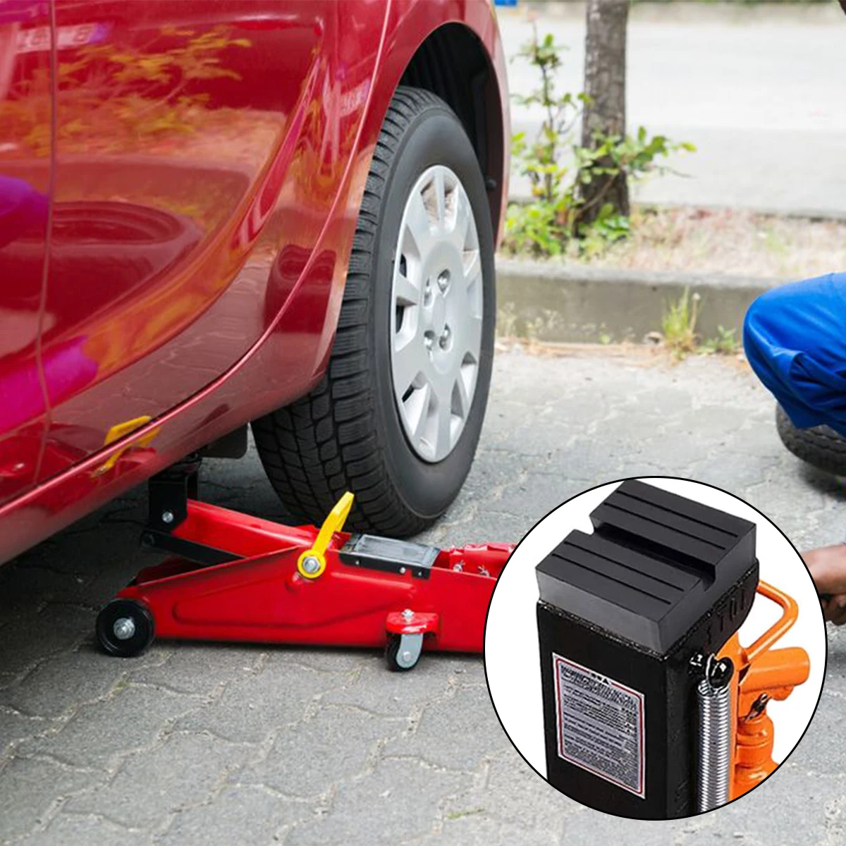 

4Pcs Beam Rubber Support Block Scissor Car Lift Pad 70x70x25mm Car-Jack Rubber Cushion Square Rubber Cushion Booster Cushion