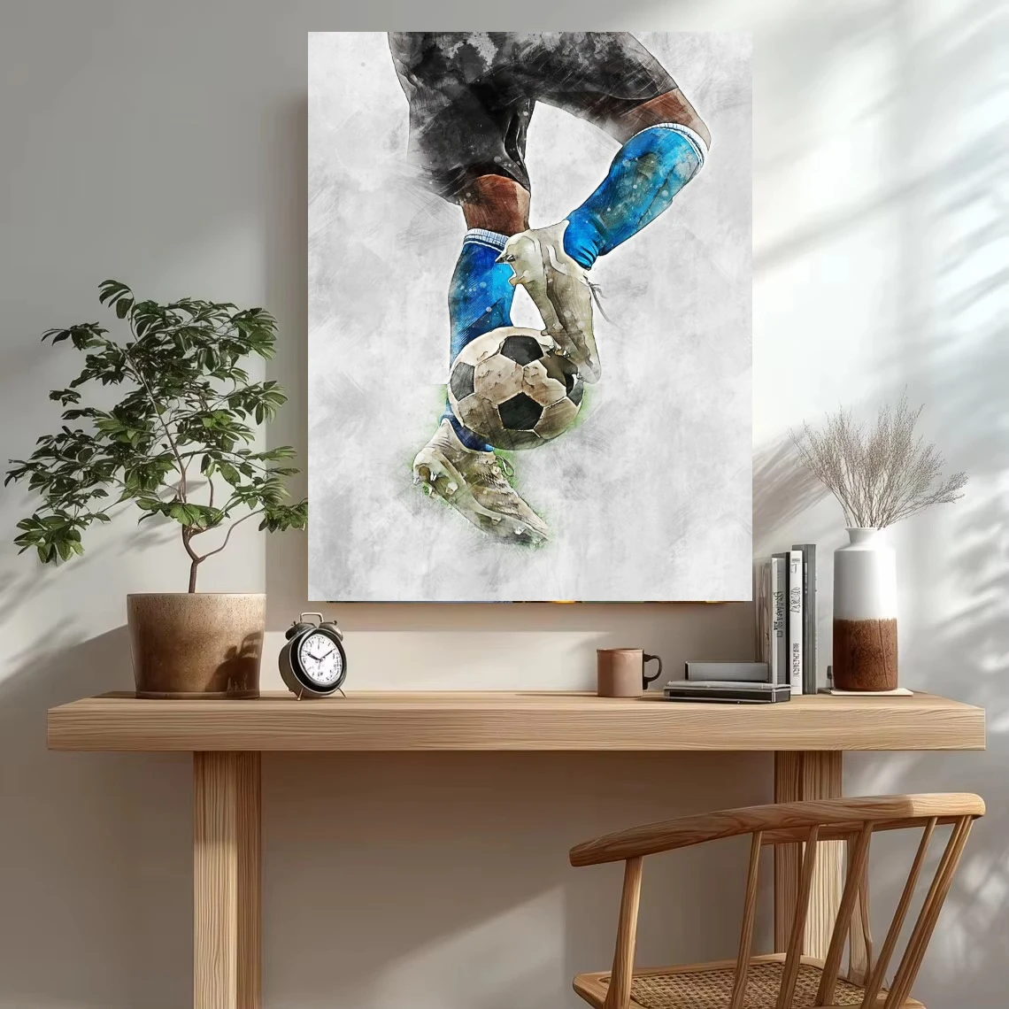 Jigsaw Puzzle Soccer Football Player Figure 500/1000/1200/2000 PCS Wall Decor for Living Room Bedroom Gift No Frame