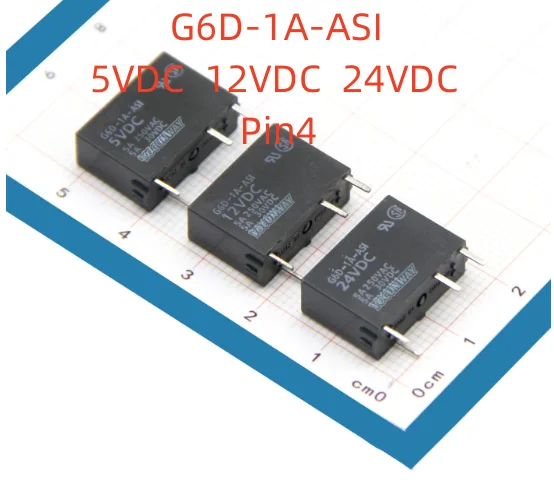 10PCS G6D-1A-ASI-5VDC G6D-1A-ASI-12VDC G6D-1A-ASI-24VDC G6D-1A-ASI G6D-1A G6D Pin4 Relay