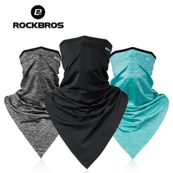 ROCKBROS Cycling Bandana Face Masks Scarf Summer Sun UV Protection Motorcycle Bike Bicycle Ice Silk Cool Mask Neck Cover Men