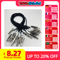 6pcs Dental Bib Clips Chain Autoclavable Silicone Dental Patient Clip Scarf Clip Napkin Holder Stainless Steel Dental Disposable