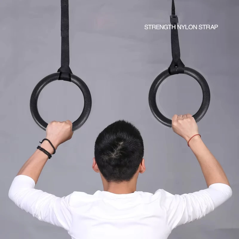 

2PCS 28mm ABS Gymnastic Rings Pull-up Fitness Gym Rings For Body Strength For CUSTOMIZED Training Workout Adjustable Accessories