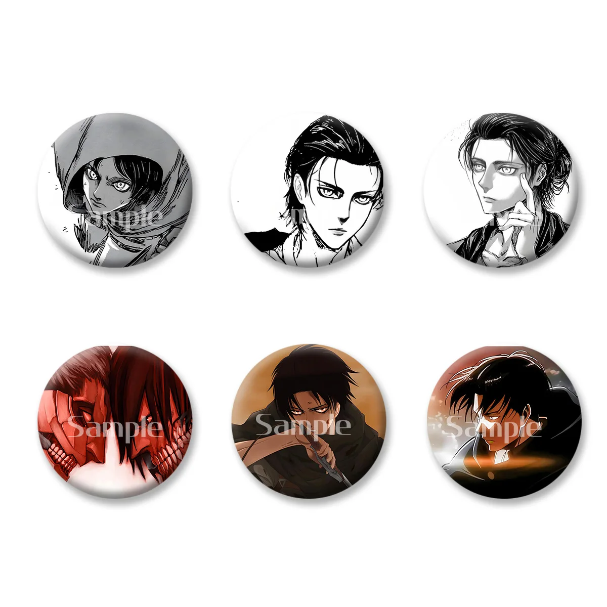 

Original Anime Peripherals Cartoon Role Flash Badge Keychains Makeup Mirror Fridge Magnet ACG Goods Game Peripherals Toy Gift