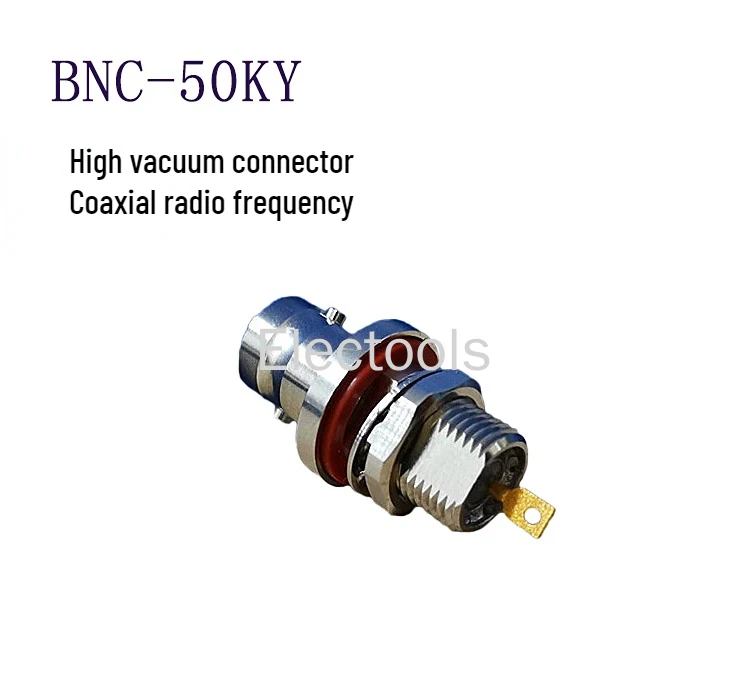 High Vacuum BNC Straight Head, Both Ends of the Female Head, Engineering Installation Is Indispensable, Double Signal Line