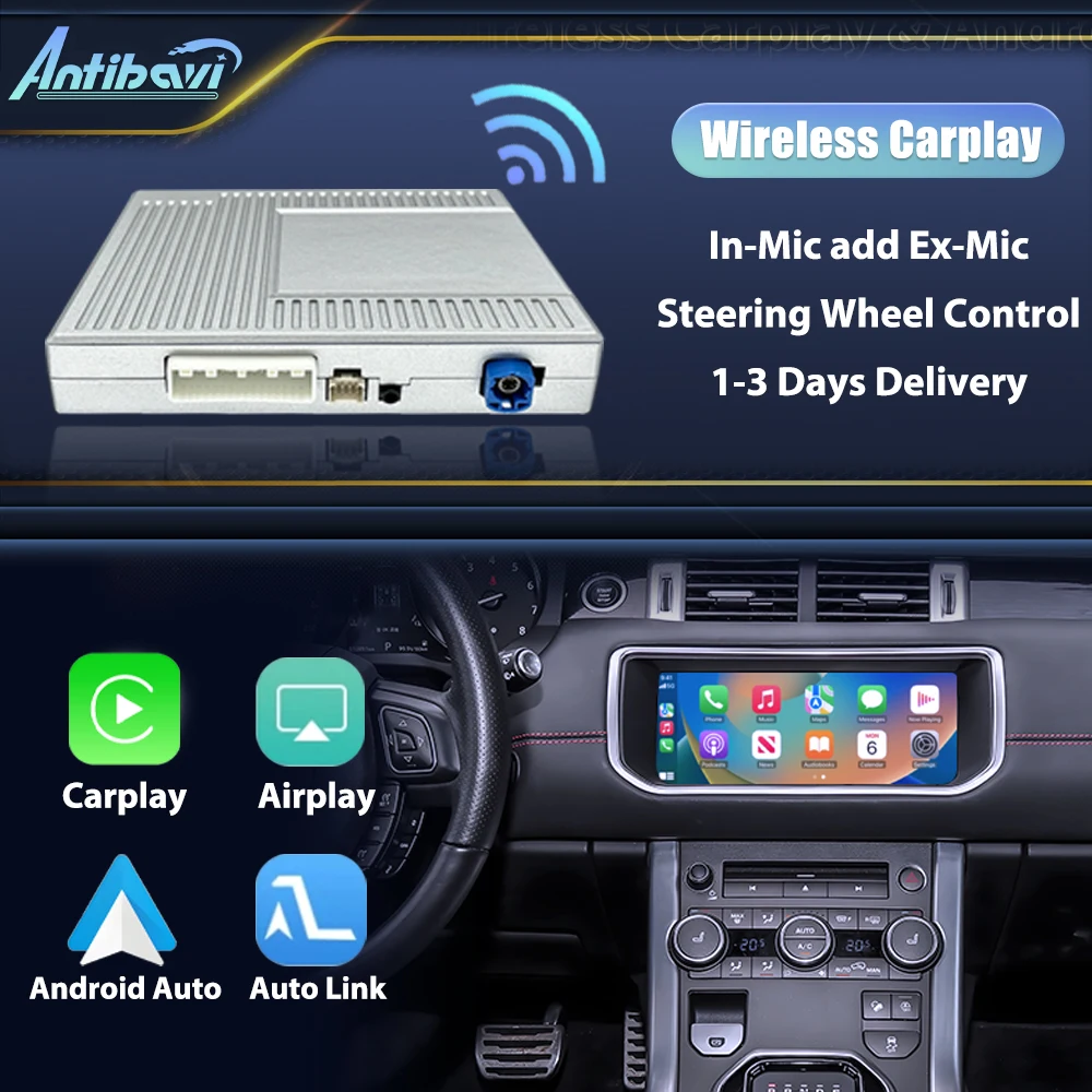 Bezprzewodowy CarPlay dla Land Rover Bosch Host Range Rover/Evoque/Discovery Sport/Freelander2/XF/XJ Android AirPlay funkcja CarPlay