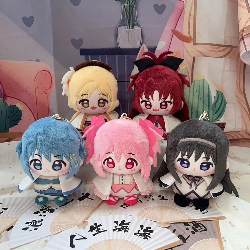10 cm Puella Magi Madoka Magica Pluche Sakura Kyoko Kaname Madoka Tomoe Mami Cartoon Anime Figuur Gevulde Pop Rugzak Hanger