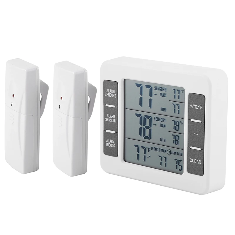 Wireless Electronic Accurate Indoor Outdoor Dual Temperature Thermometer Readings Convenient Wireless Easy-to-use Thermometer