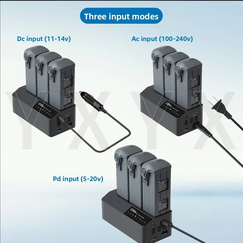 Three-Channel Butler Fast Charging Battery Charger Manager for DJI Mavic 4 pro Drone Accessories