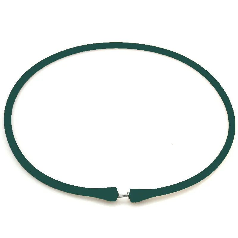 Wholesale Emerald Rubber Silicone Band for DIY Custom Necklace