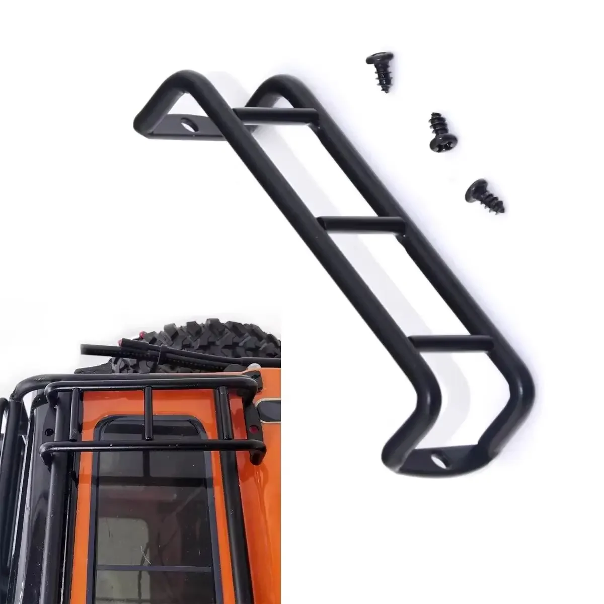 new Metal Mini Stairs Ladder Accessories for Traxxas TRX4 TRX-4 Defend SCX10 SCX10 II 90046 90047 1/10 RC Crawler Car Toys