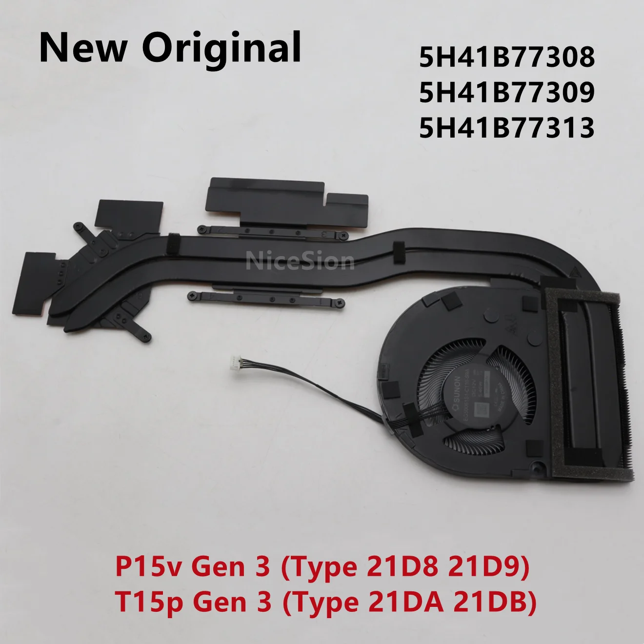 جديد وأصلي لأجهزة الكمبيوتر المحمول Lenovo ThinkPad P15V Gen2 T15P Gen3 CPU مروحة تبريد المبرد المبرد SWG برودة FRU PN:5H41B77218/9