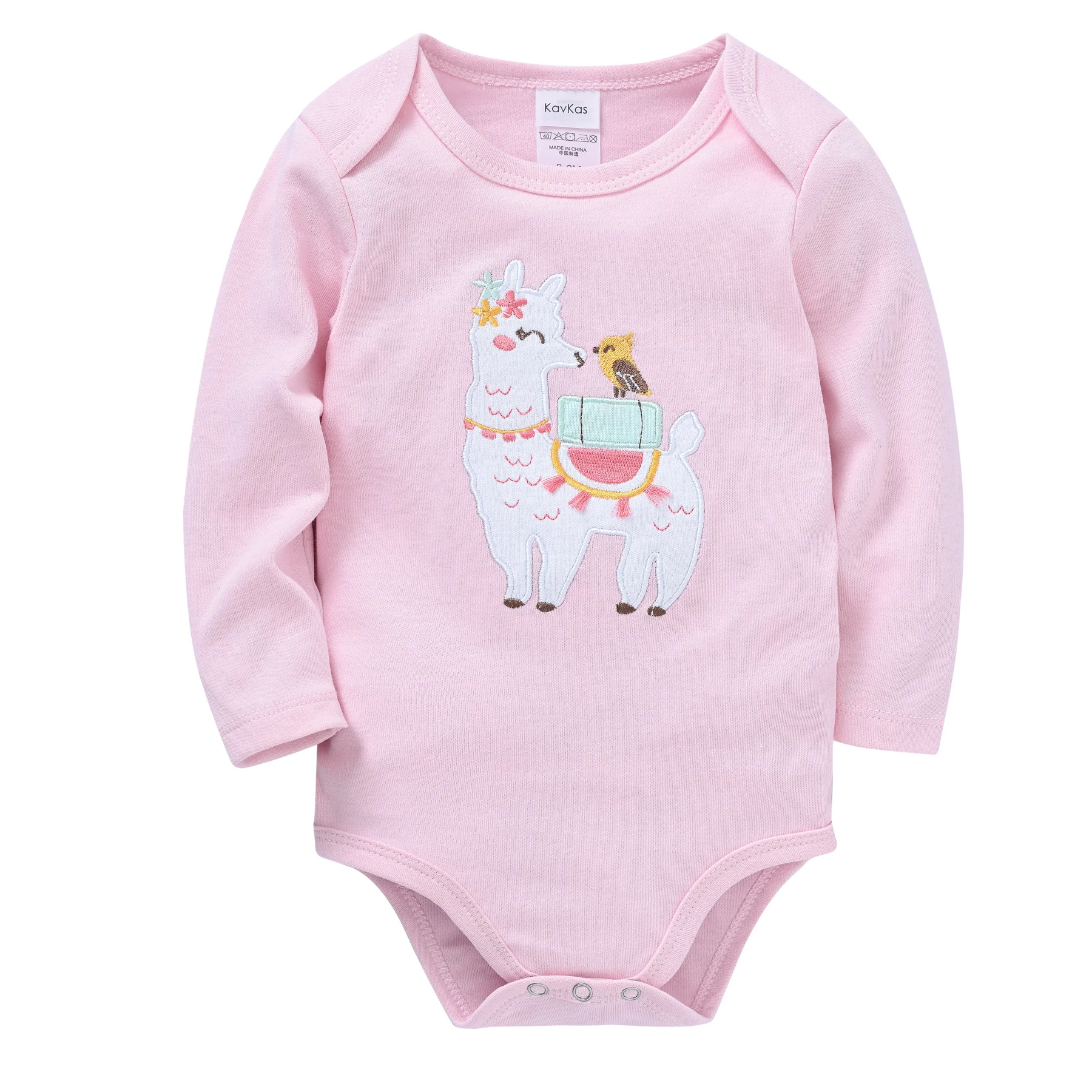Baby Girls Bodysuit Cotton Long Sleeve Breathable Jumpsuit Soft Newborn Body Suit Infant Cute Clothes Playsuit Sunsuit One-Piece