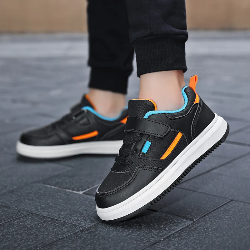 

Boy Fashion Leather for Kids Tennis Casual Sneakers 7-13 Years Walking Shoe Children Boys Shoes School Sports Children's Running