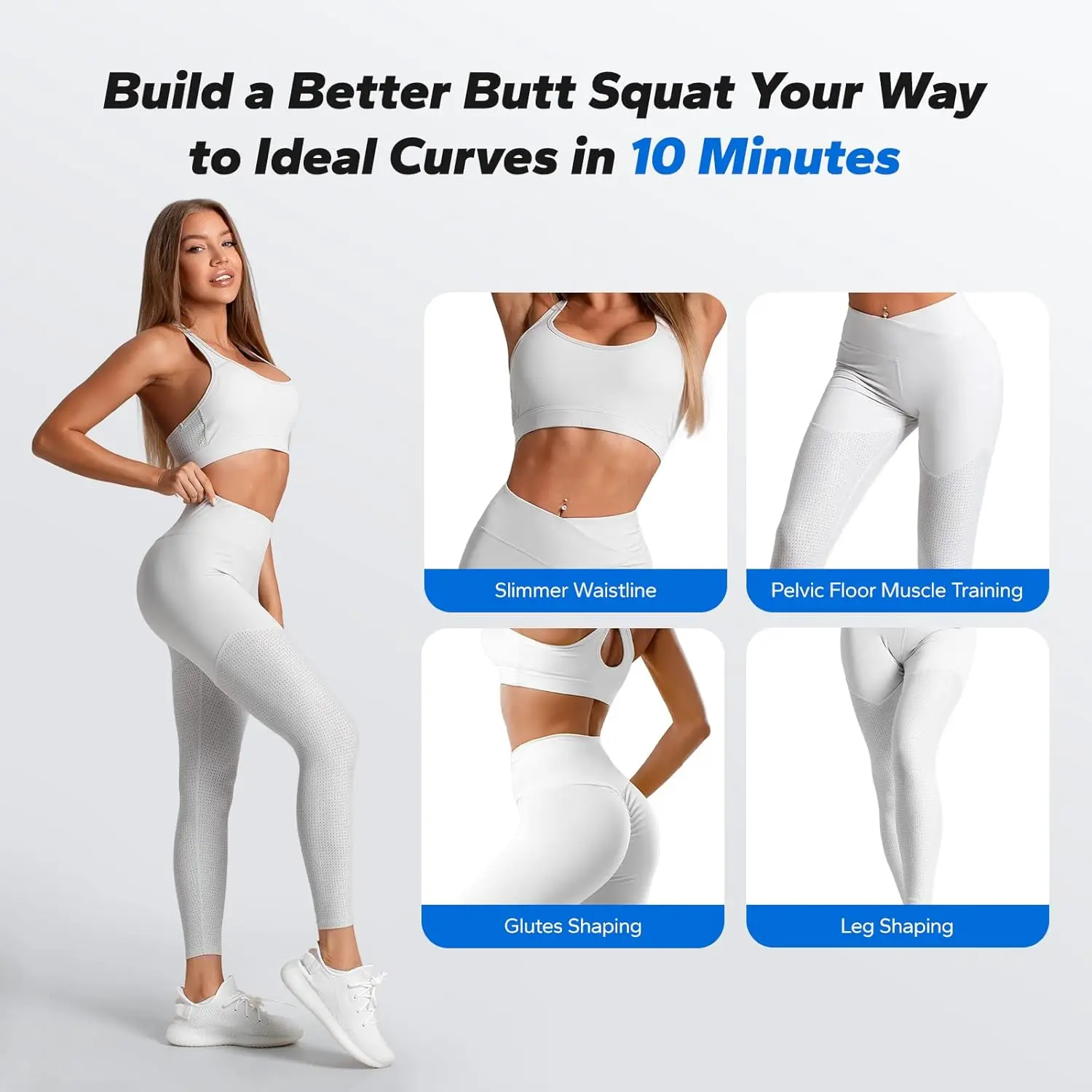 Deep Squat Machine for Women, Adjustable Glutes Trainer Machine, Core & Leg Exercise, Push Up Workout Equipment at Home Gym image 2