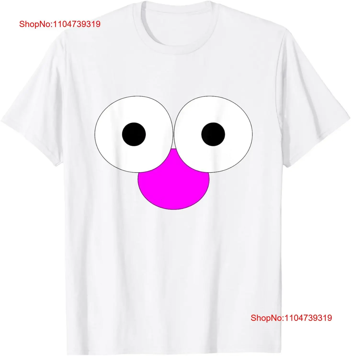 

Character face Silly squishy cute cuddly eyes and nose or T Shirt vintage Washed Casual graphic homme streetwear Comfortable
