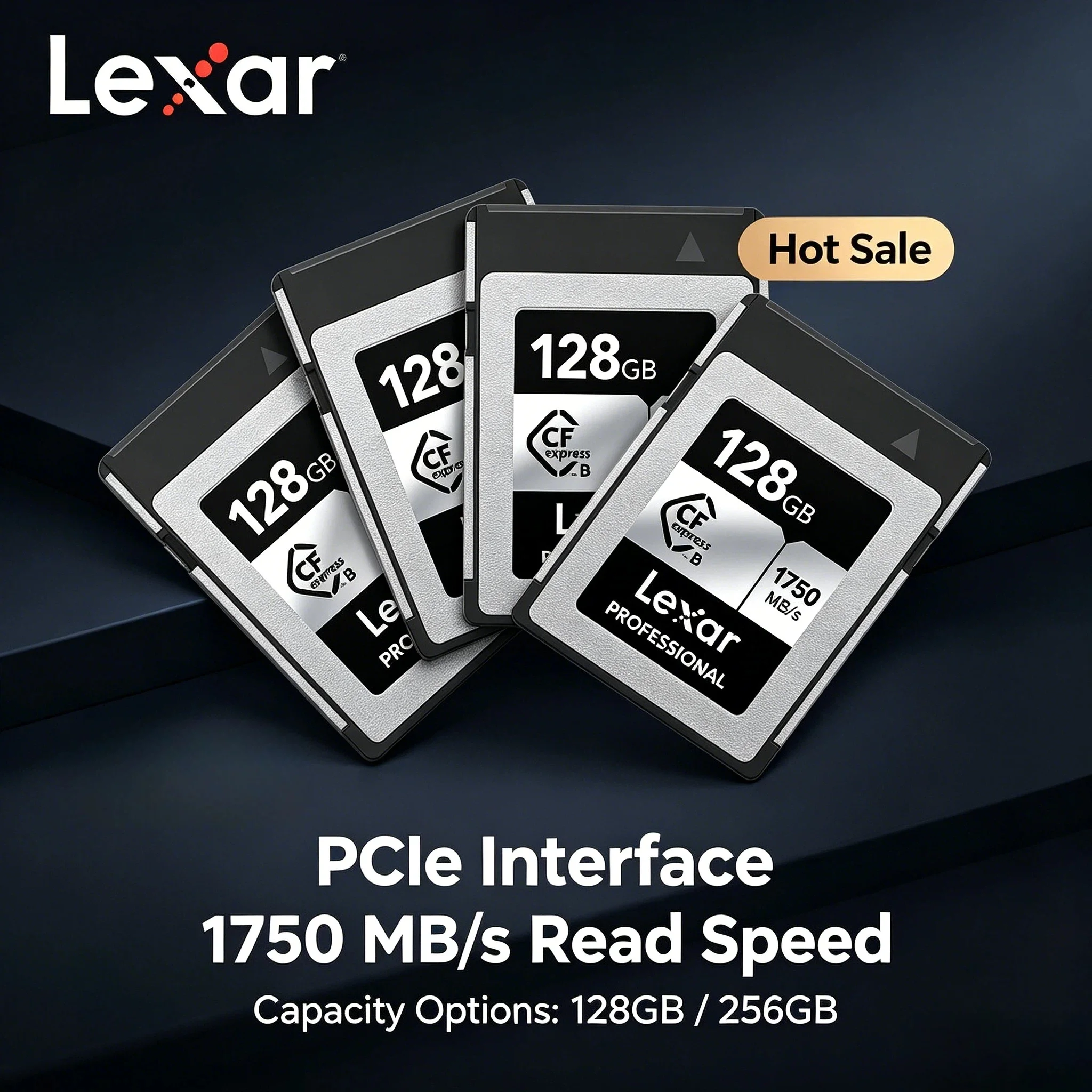 

Original Lexar CFexpress Type B Memory Card 128GB 256GB 512GB Read 1750MB/s CF Express Type B Card Storage For 8K Camera Max