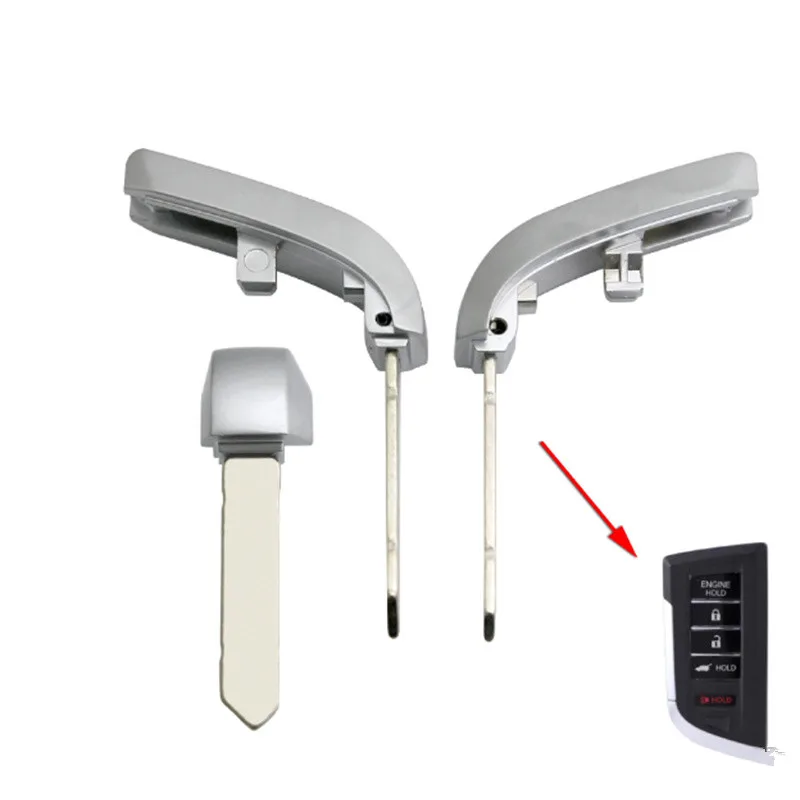 

2pcs Replacement Uncut Emergency Insert Small Key Blade for Honda for Acura Smart Remote Key TLX RLX RDX MDX CDX