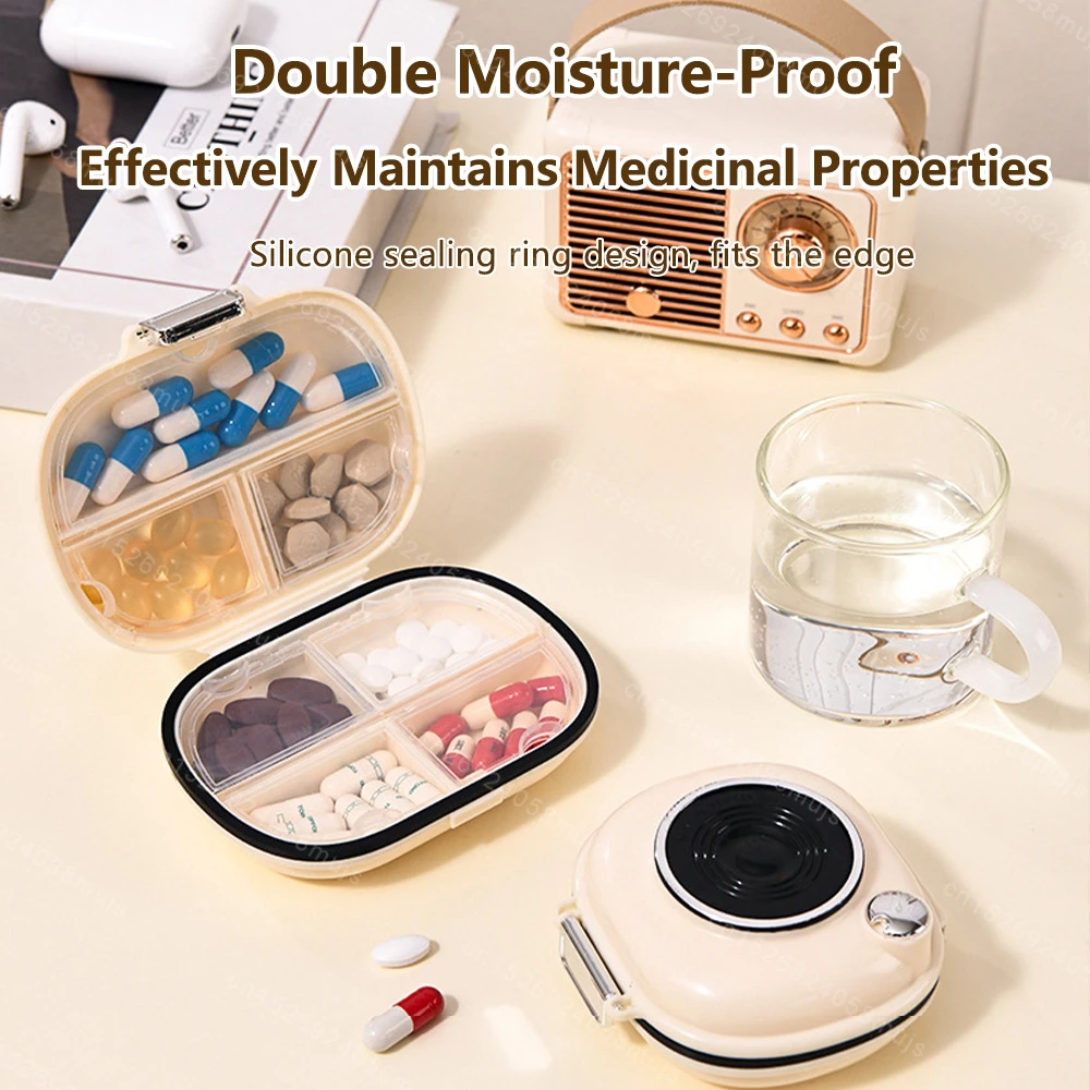 Mini Medicine Pills Box Travel Pill Case Medicine Storage Organizer Container Portable Pill Organizer Tablet Week Pill Dispenser