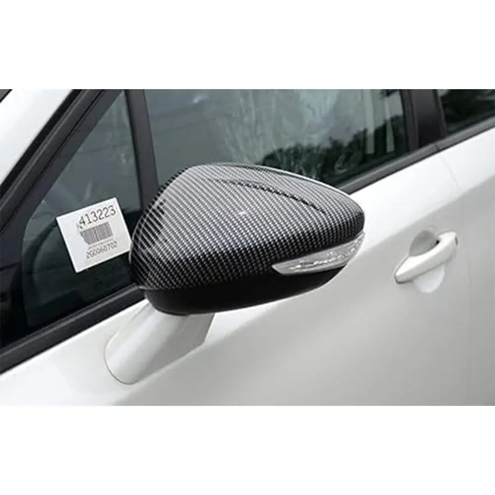 For Peugeot 508 Citroen C4L 2011-2017 Car Sticker Rearview Side Mirror Cover Wing Cap Exterior Door Rear View Case Trim Carbon