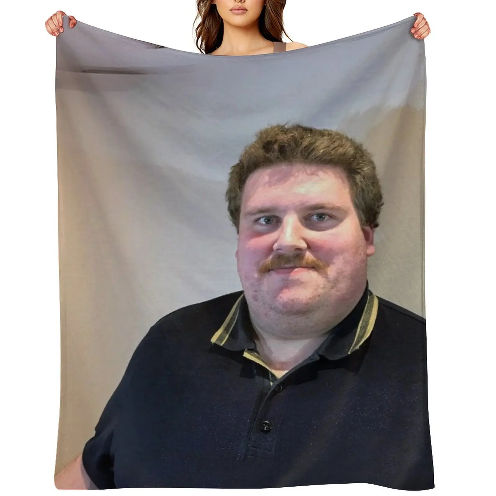 

Drachenlord Poster - Rainer Winkler the Superstar Original (2024) Upscaled, high quality poster Throw Blanket Plaid Blankets