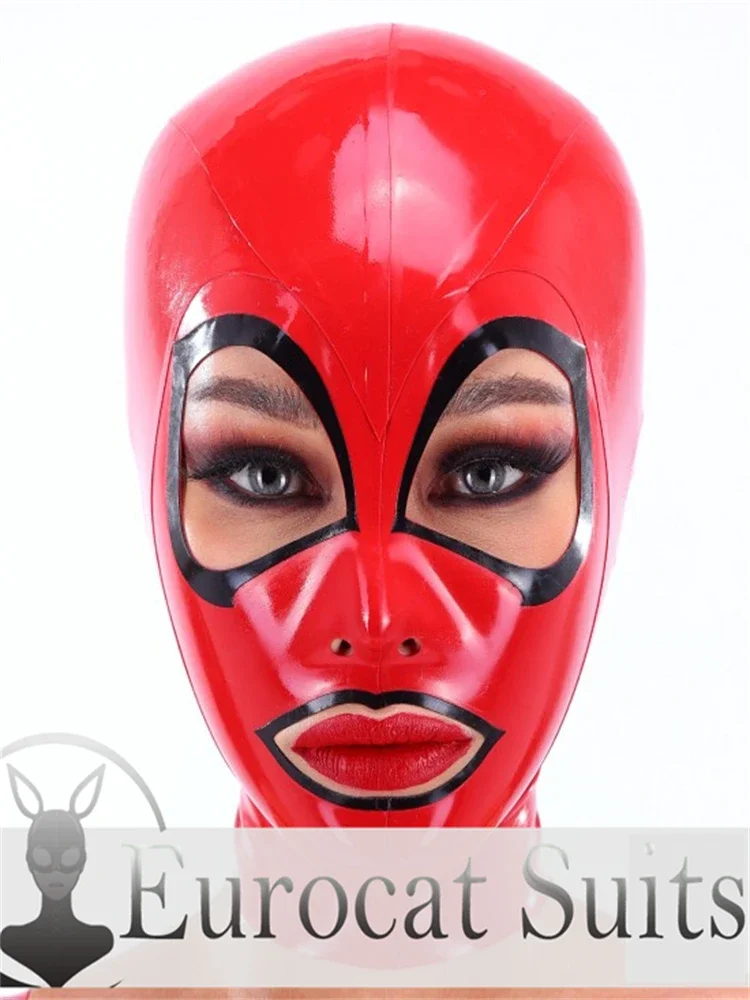 

customized latex fetish hood Eurocat suits sexy bodysuit rubber catsuits clubwearing male rubber bodysuit cosplay costume