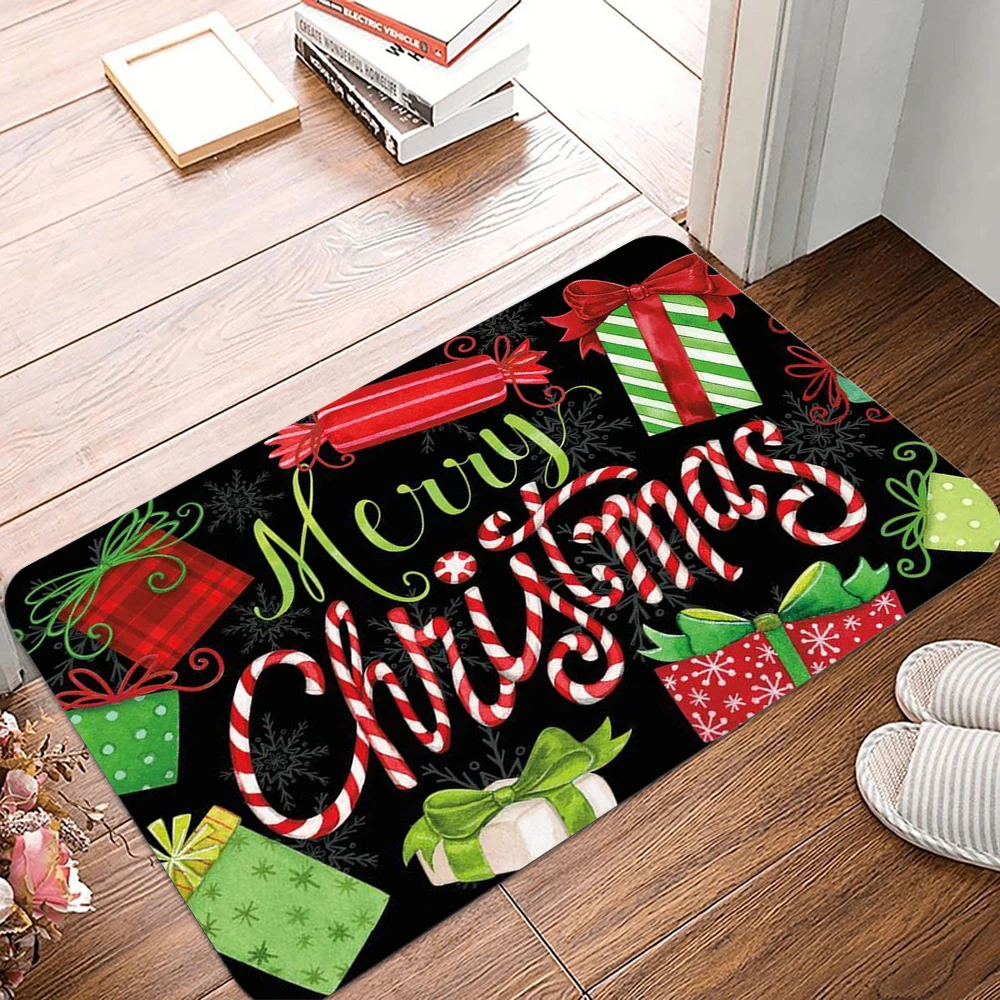 Weihnachts-Fußmatte, Weihnachtsmann, Outdoor-Teppich, frohe Weihnachtsdekoration für Zuhause, 2025, Navidad, Weihnachtsornament, Neujahr 2026