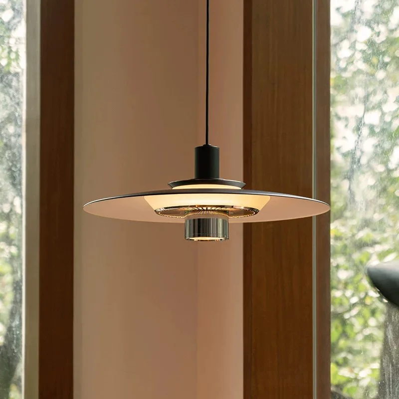 

Nordic Restaurant Chandelier UFO Simple Modern Creative Dining Table Lamp Living Room Bedroom Bar Entryway Pendant Light